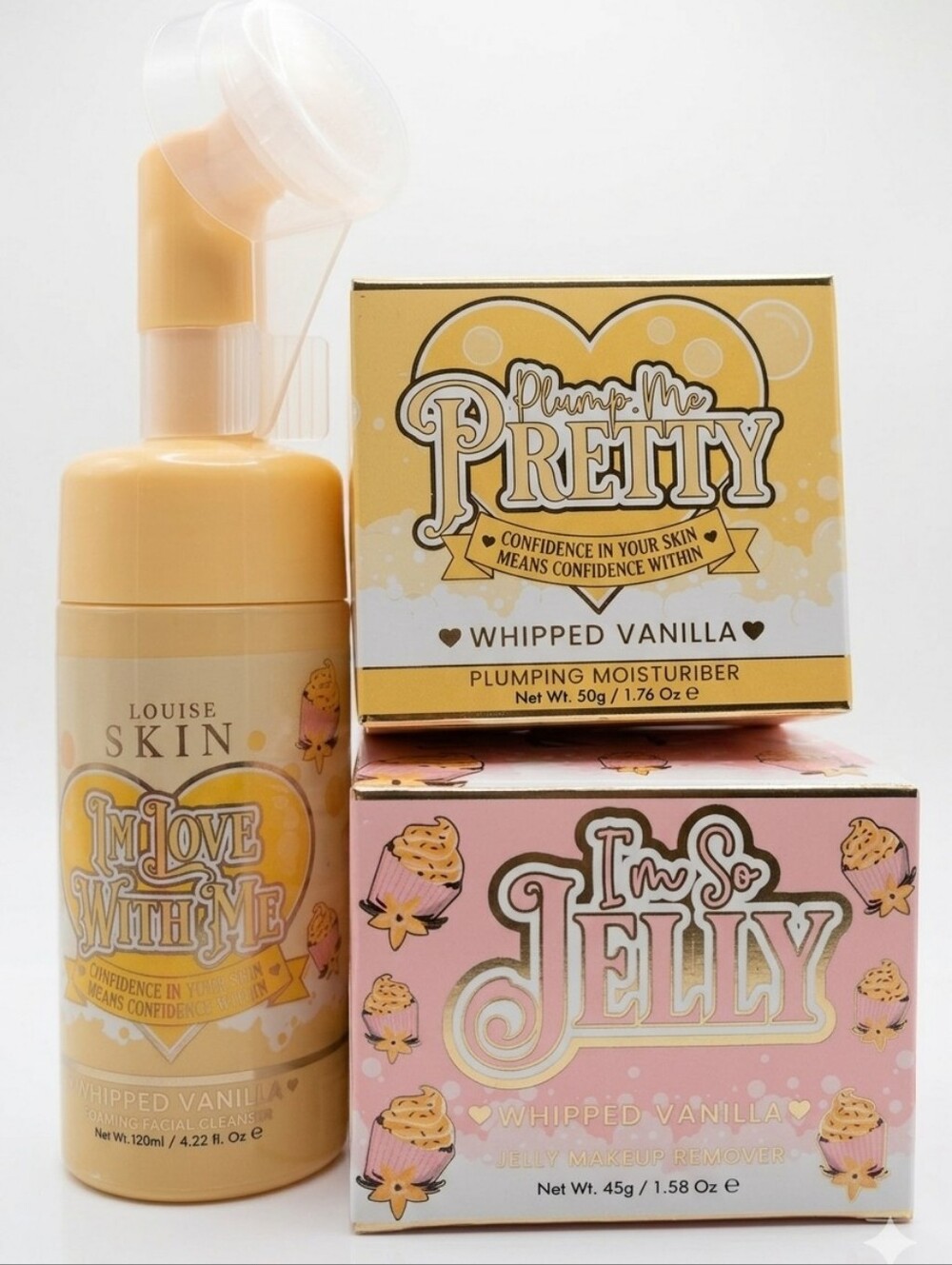P.Louise Skin Whipped Vanilla Set - Yellow & Pink